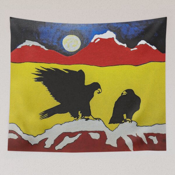 Item preview, Eagles in acrylics designed and sold by MoreGoodArt.