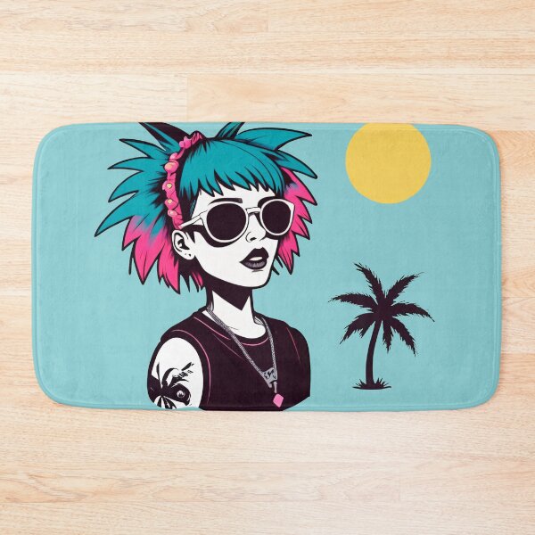Item preview, Punk Girl Summer Beach Vacation designed and sold by MadnessEnvelope.
