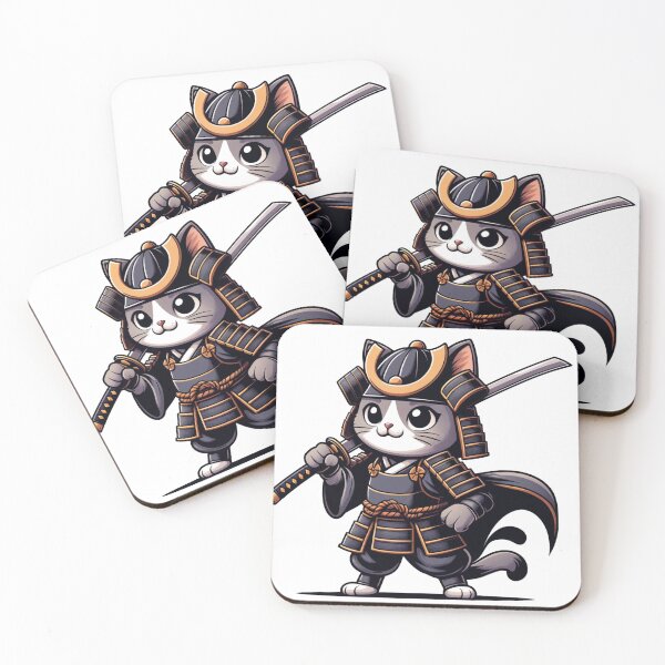 Item preview, Cat samurai  designed and sold by NTKSHOP11.