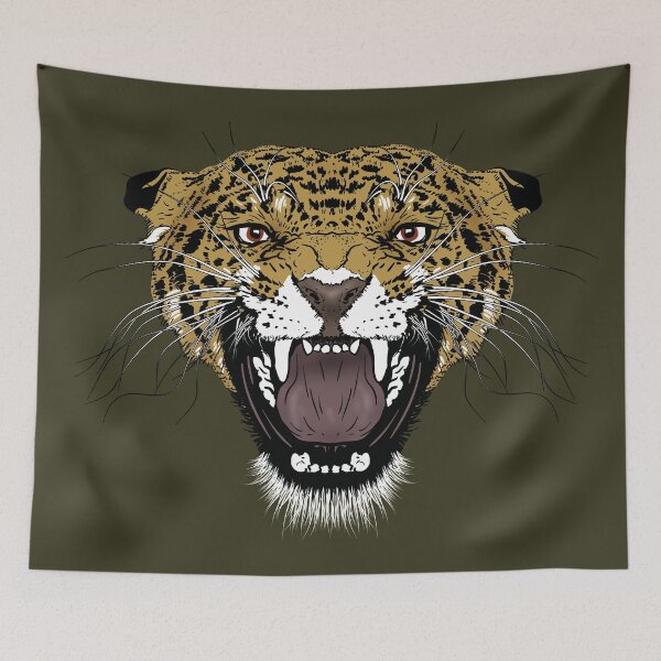 Item preview, The head of a leopard in color illustration designed and sold by mikeranger.