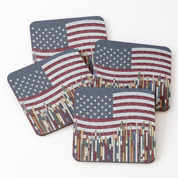 Item preview, Americ Flag Mosaic  designed and sold by FocusedArt.