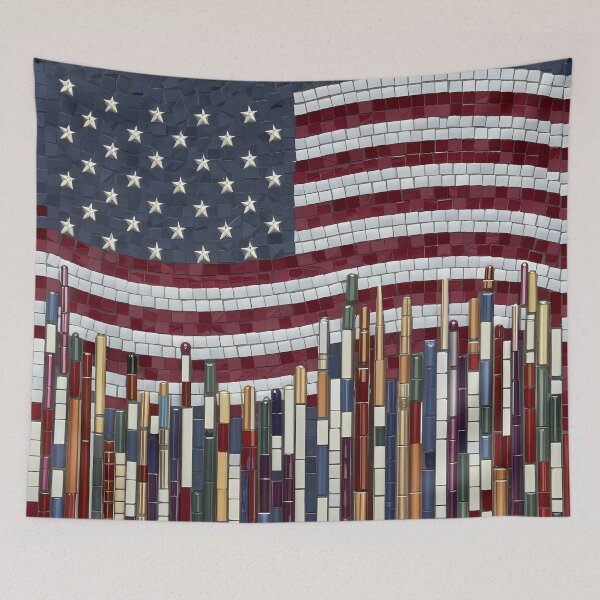 Item preview, Americ Flag Mosaic  designed and sold by FocusedArt.