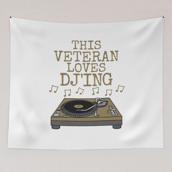 Item preview, This Veteran Loves DJ'ing, Music Producer Musician designed and sold by doodlerob.
