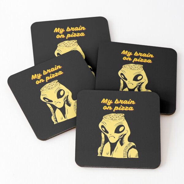 Item preview, My Brain on Pizza: Alien Pizza Lover T-Shirt designed and sold by GorinART.