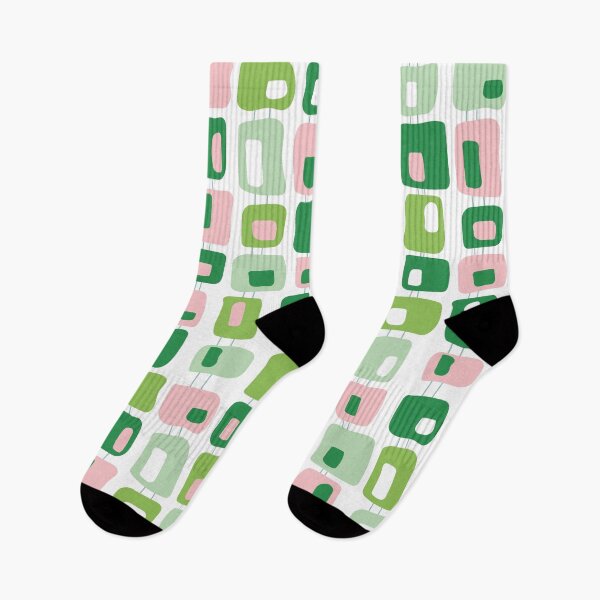 Item preview, Funky Squares Retro Pattern Pink and Green designed and sold by trdstudio.