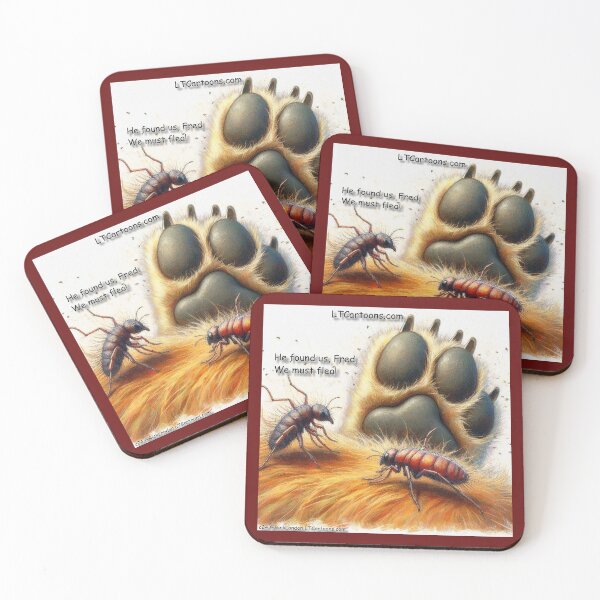 Item preview, Fleas Flee From The Dog's Paw designed and sold by Rick London Gifts.