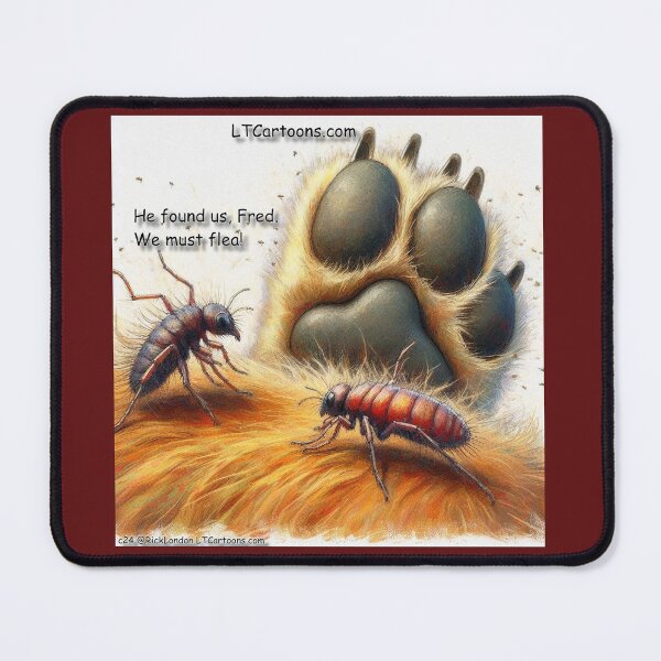 Item preview, Fleas Flee From The Dog's Paw designed and sold by Rick London Gifts.