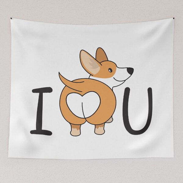 Item preview, I love you corgi designed and sold by samuartshop.