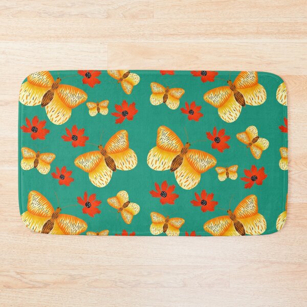 Item preview, Yellow Butterflies and Red Flowers designed and sold by BeUniqueByRomy.