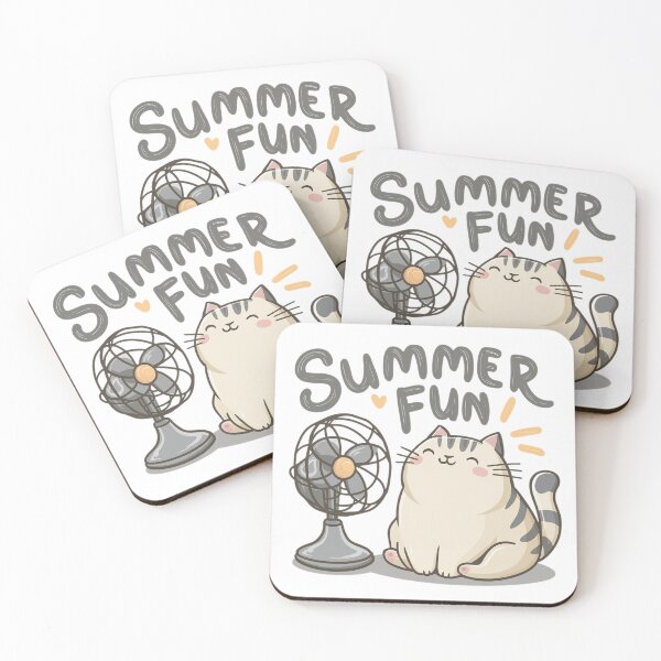 Item preview, Summer Fun Cat designed and sold by ifundesign.