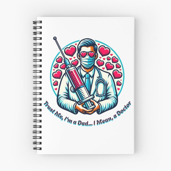 Item preview, Trustworthy Dad and Doctor: Healing with Heart, Humor, and a Gigantic Syringe designed and sold by CastilloDesings.