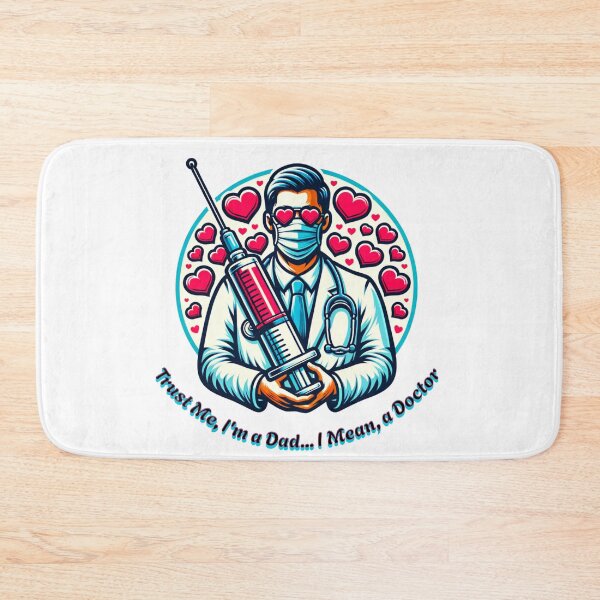 Item preview, Trustworthy Dad and Doctor: Healing with Heart, Humor, and a Gigantic Syringe designed and sold by CastilloDesings.