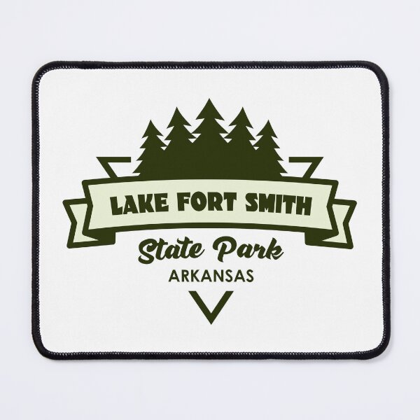 Item preview, Lake Fort Smith State Park Arkansas Trees And Ribbon designed and sold by bivenart.