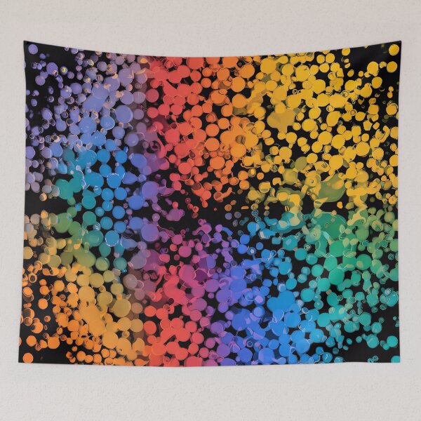 Item preview, Colourful little dots on black designed and sold by FocusedArt.