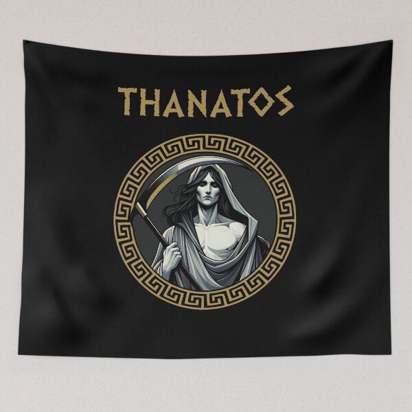 Artikelvorschau, Thanatos griechischer Gott des Todes entworfen und verkauft von Agema Apparel.