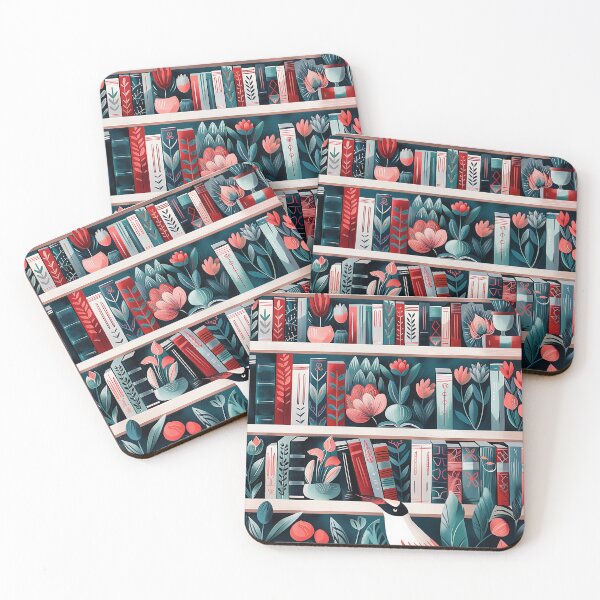 Item preview, Floral Bookshelves designed and sold by Tara Neal.
