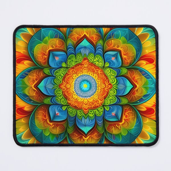 Item preview, Multicolor Radiant Energy Mandala designed and sold by MandalasShops.