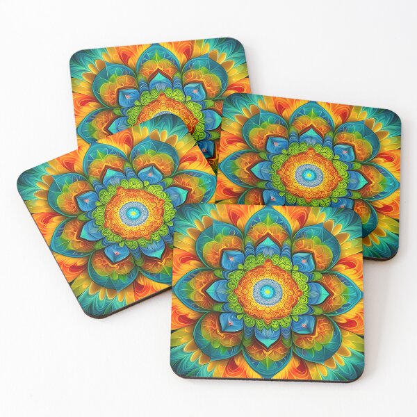 Item preview, Multicolor Radiant Energy Mandala designed and sold by MandalasShops.