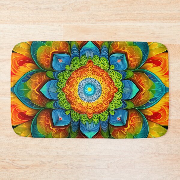 Item preview, Multicolor Radiant Energy Mandala designed and sold by MandalasShops.