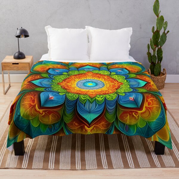 Item preview, Multicolor Radiant Energy Mandala designed and sold by MandalasShops.