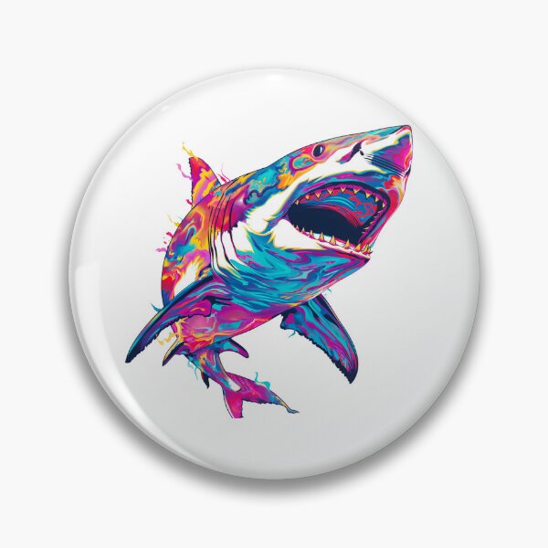 Artikelvorschau, Psychedelischer Hai entworfen und verkauft von SmallOwlDesign.