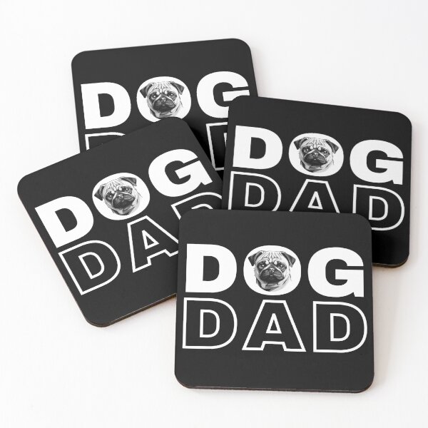 Item preview, Minimalist "Dog Dad" Pug Design designed and sold by andasanc14.