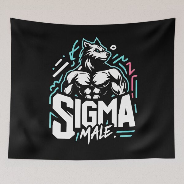 Item preview, Sigma Male Wolf Funny Sarcastic Quotes Witty Jokes designed and sold by Chmielayka.
