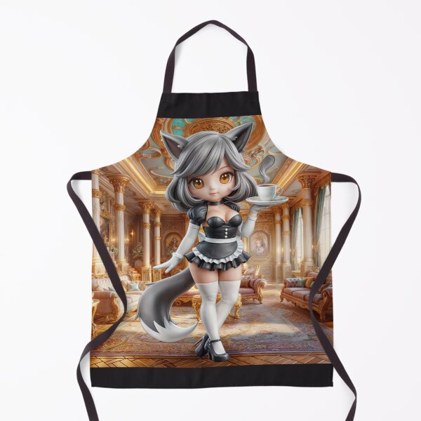 Item preview, Furry Maids Chibi Wolf Gray Evelyn designed and sold by CHIBI_POPZ.