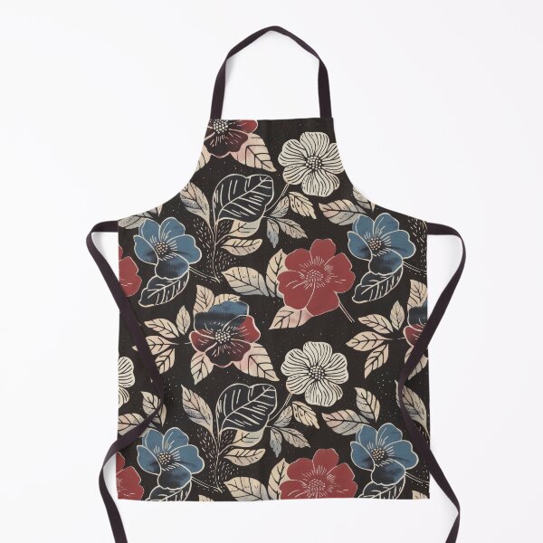 Item preview, Linoprint Pansies on Dark Gray designed and sold by Monochrome-Dog.