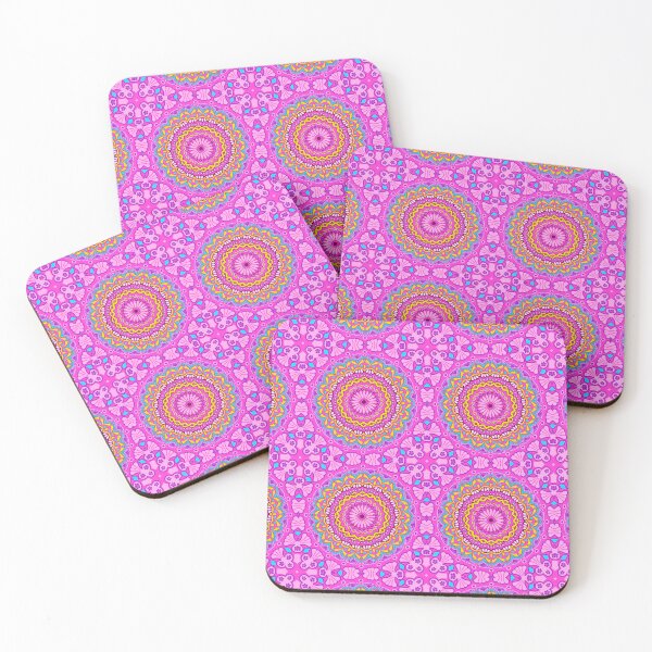 Artikelvorschau, Original Design-Pink Tile Series-Eleganter psychedelischer Tag entworfen und verkauft von ultkitty.
