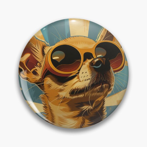 Artikelvorschau, Art Deco Chihuahua mit Charakter entworfen und verkauft von ArtWildCreate.