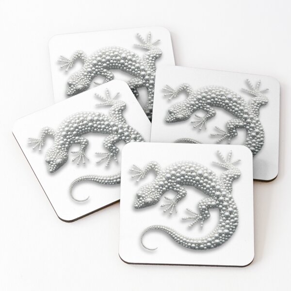 Item preview, Unique Beaded Gecko Artwork - Perfect for Modern Home Decor designed and sold by MiszungART.