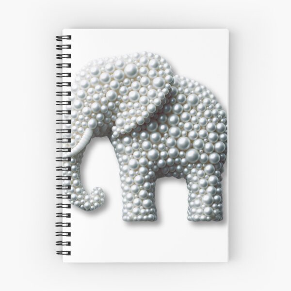 Item preview, Elegant Pearl Elephant - Unique Luxury Animal Design on Redbubble designed and sold by MiszungART.