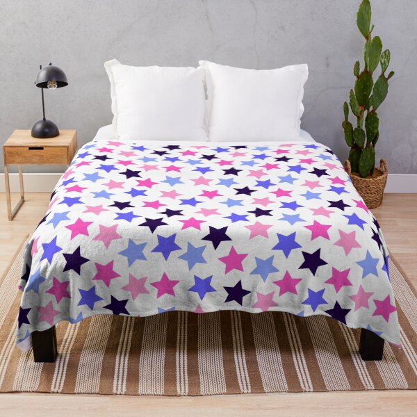 Item preview, Omnisexual Pride Flag Stars Pink Blue designed and sold by JoyfulJen.