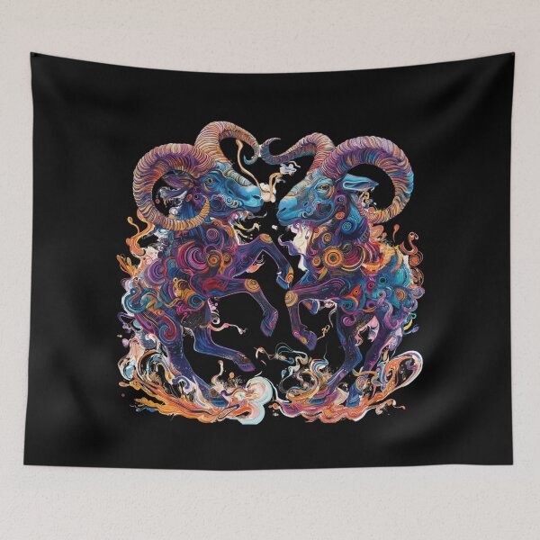 Item preview, Aries de lucha psicodélica designed and sold by SmallOwlDesign.