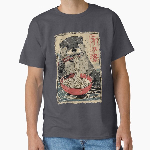Artikel-Vorschau von Otter isst Ramen - Vintage-Farbe, designt und verkauft von gaviani.
