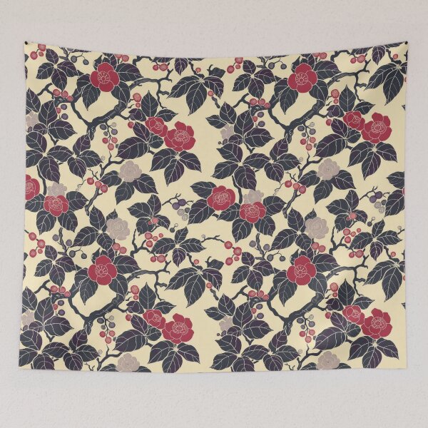 Item preview, Wild Roses and Black Leaves designed and sold by Monochrome-Dog.