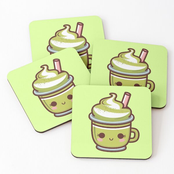 Item preview, Cute Matcha Latte Kawaii designed and sold by canvadreamer444.