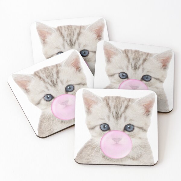 Item preview, Bubblegum cat  designed and sold by SillyLittleSnek.
