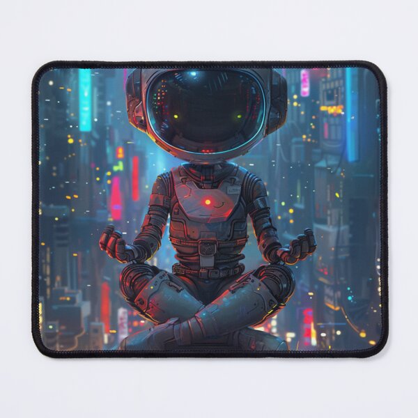 Item preview, Meditative Cyber Yogi in Neon City designed and sold by Tommy Studio.