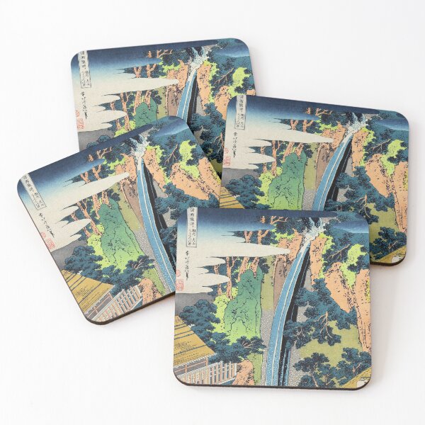 Item preview, Roben Waterfall at Oyama by Katsushika Hokusai designed and sold by Takeda-art.