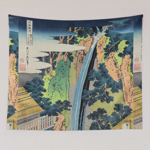 Artikelvorschau, Roben-Wasserfall bei Oyama von Katsushika Hokusai entworfen und verkauft von Takeda-art.