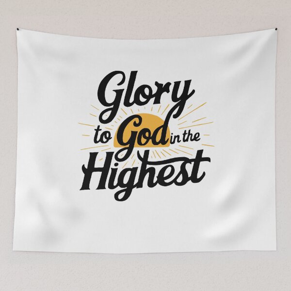 Item preview, Glory To God In The Highest! Black Sunrise Doxology designed and sold by PMCreative.