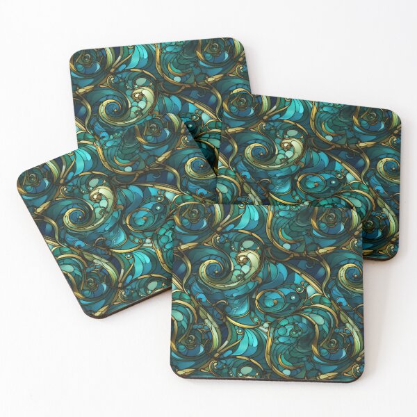Item preview, Stained Glass Sea designed and sold by Pedra Panda.