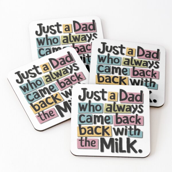Item preview, Father's Day Just A Dad Who Always Came Back With The Milk designed and sold by SztylishDesigns.