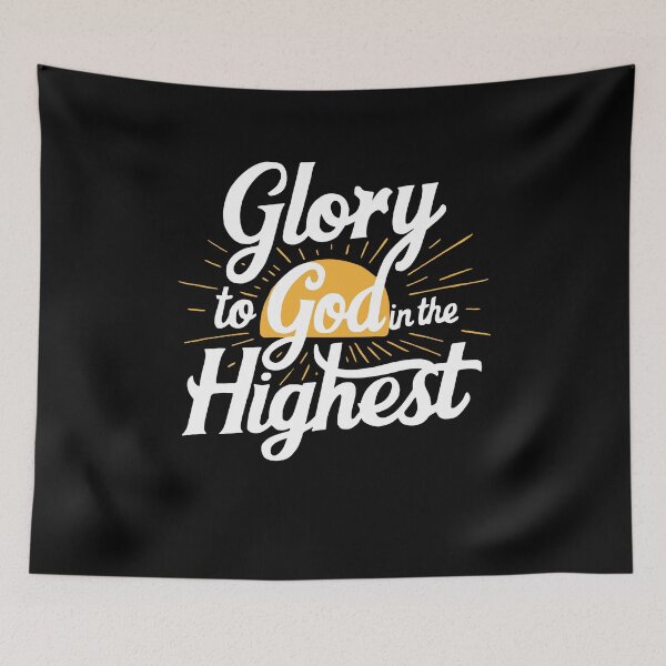 Item preview, Glory To God In The Highest! White Sunrise Doxology designed and sold by PMCreative.