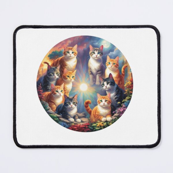 Item preview, Cat Design with Light in the Center in watercolor paint designed and sold by EmeraldCauldren.