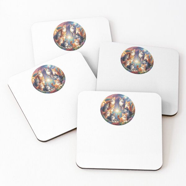 Item preview, Cat Design with Light in the Center in watercolor paint designed and sold by EmeraldCauldren.