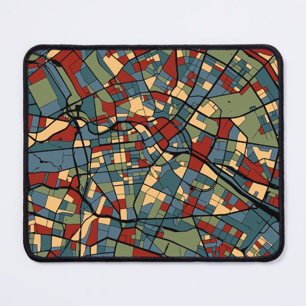 Item preview, Berlin Earthtone Germany City Map Abstract Poster designed and sold by Stadify.