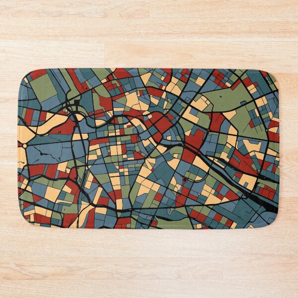 Item preview, Berlin Earthtone Germany City Map Abstract Poster designed and sold by Stadify.